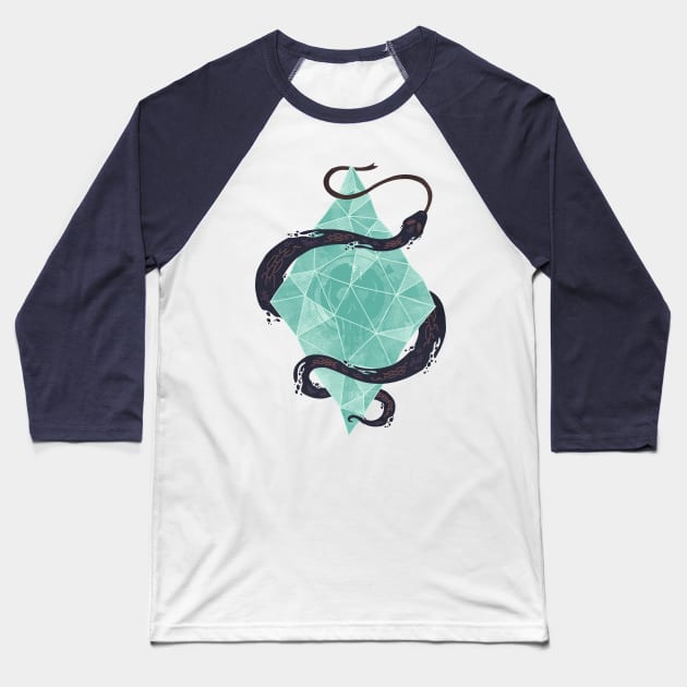 Mystic Crystal Baseball T-Shirt by againstbound